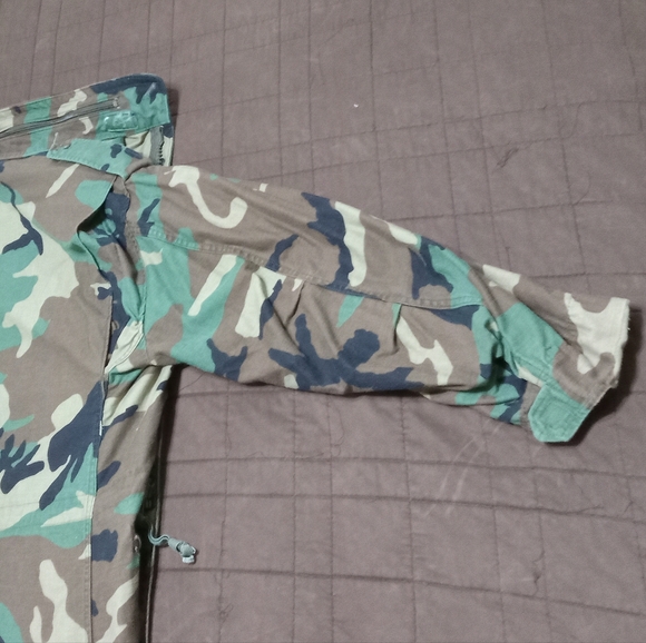 Military Cold Weather Field Coat Mens Medium/Short Camouflage Camo Jacket Army - Picture 5 of 14